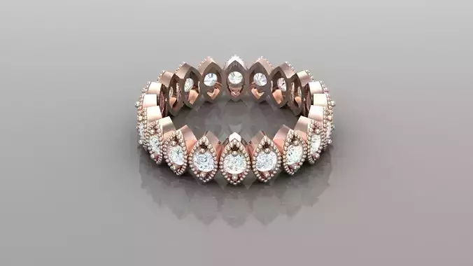 Diamond Women Ring Jewelry Ready For Print SR16