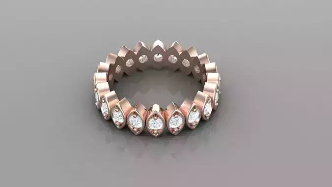 Diamond Women Ring Jewelry Ready For Print SR15