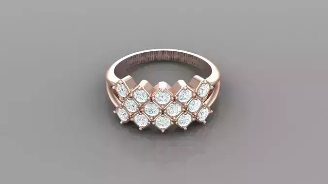 Diamond Women Ring Jewelry Ready For Print SR14