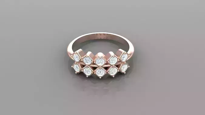 Diamond Women Ring Jewelry Ready For Print SR13