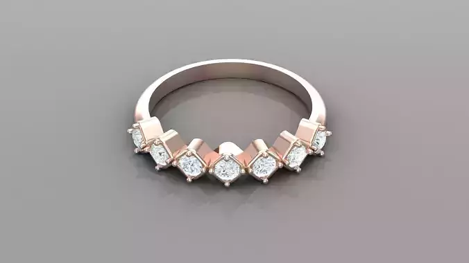 Diamond Women Ring Jewelry Ready For Print SR12