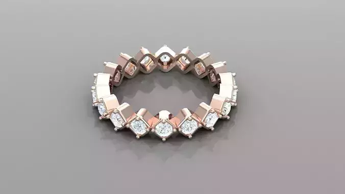 Diamond Women Ring Jewelry Ready For Print SR11