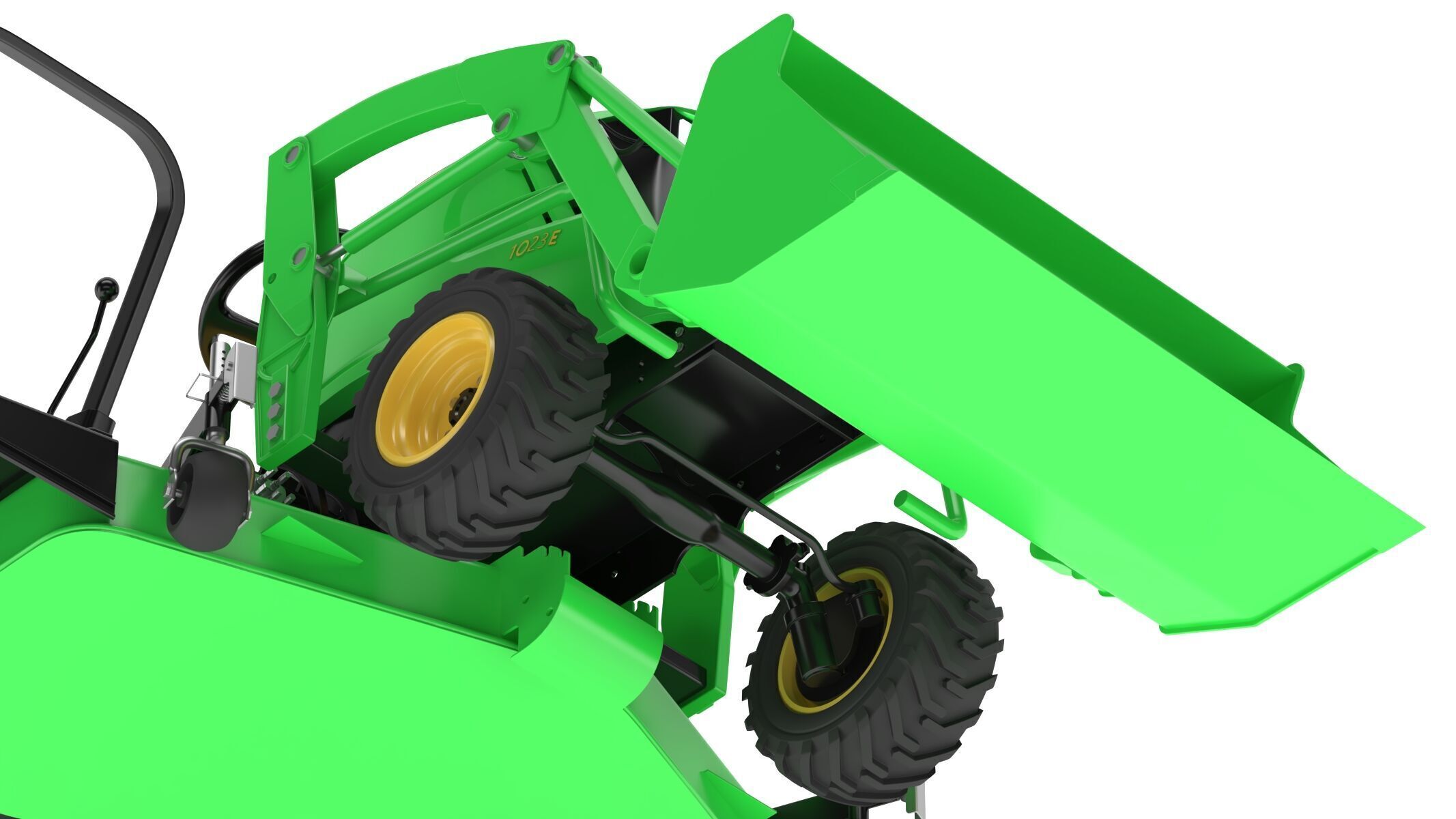 John Deere 1023E Sub-Compact Tractor Full Parts 3D model_19