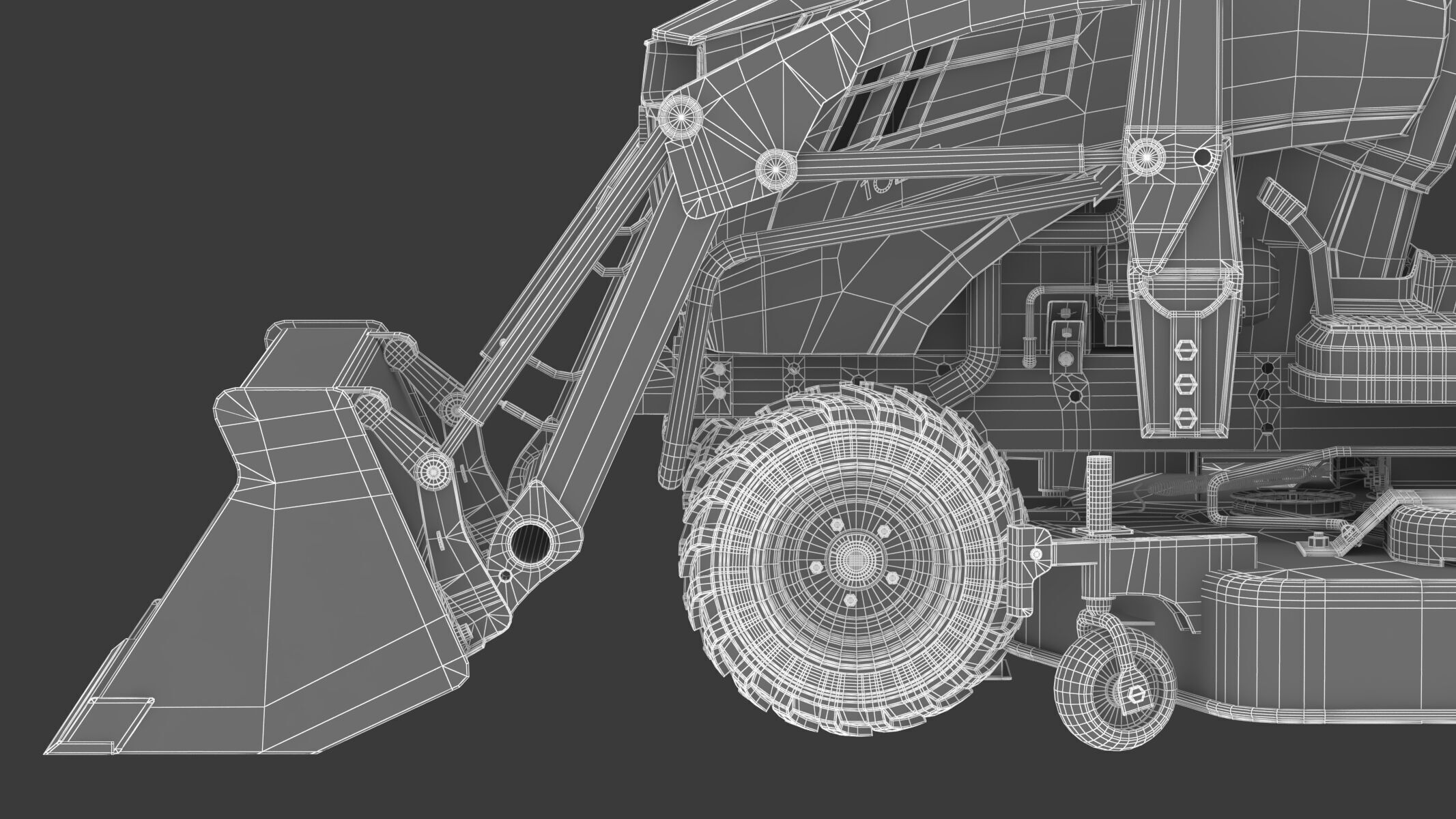 John Deere 1023E Sub-Compact Tractor Full Parts 3D model_37
