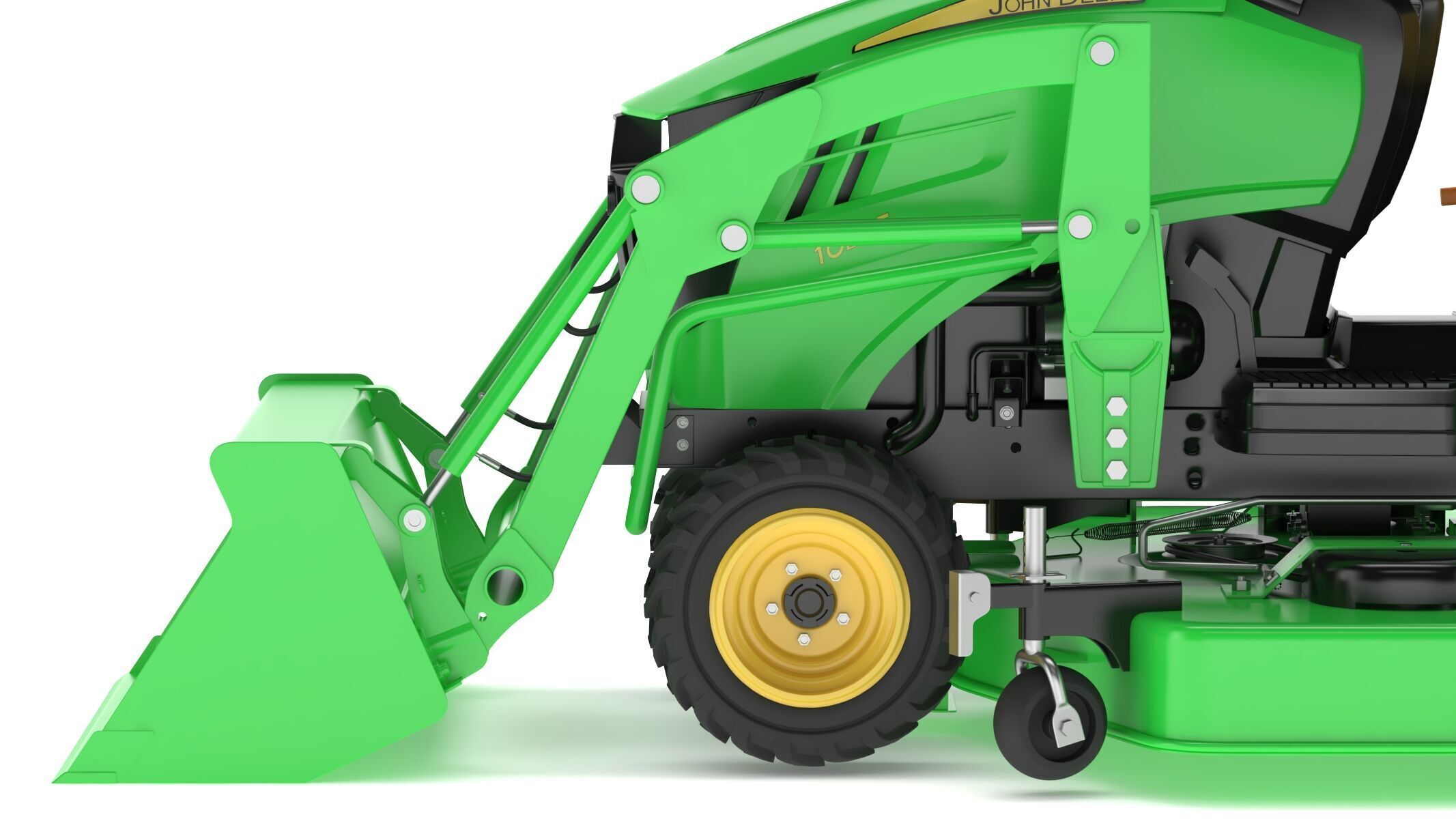 John Deere 1023E Sub-Compact Tractor Full Parts 3D model_17