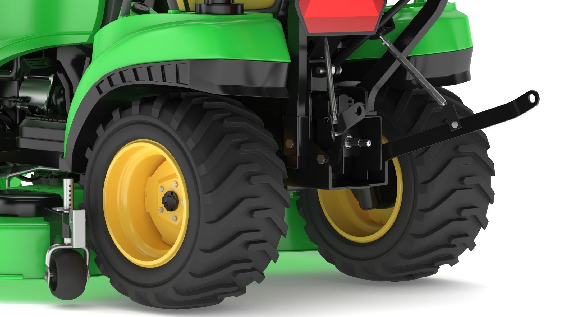 John Deere 1023E Sub-Compact Tractor Full Parts 3D model_16