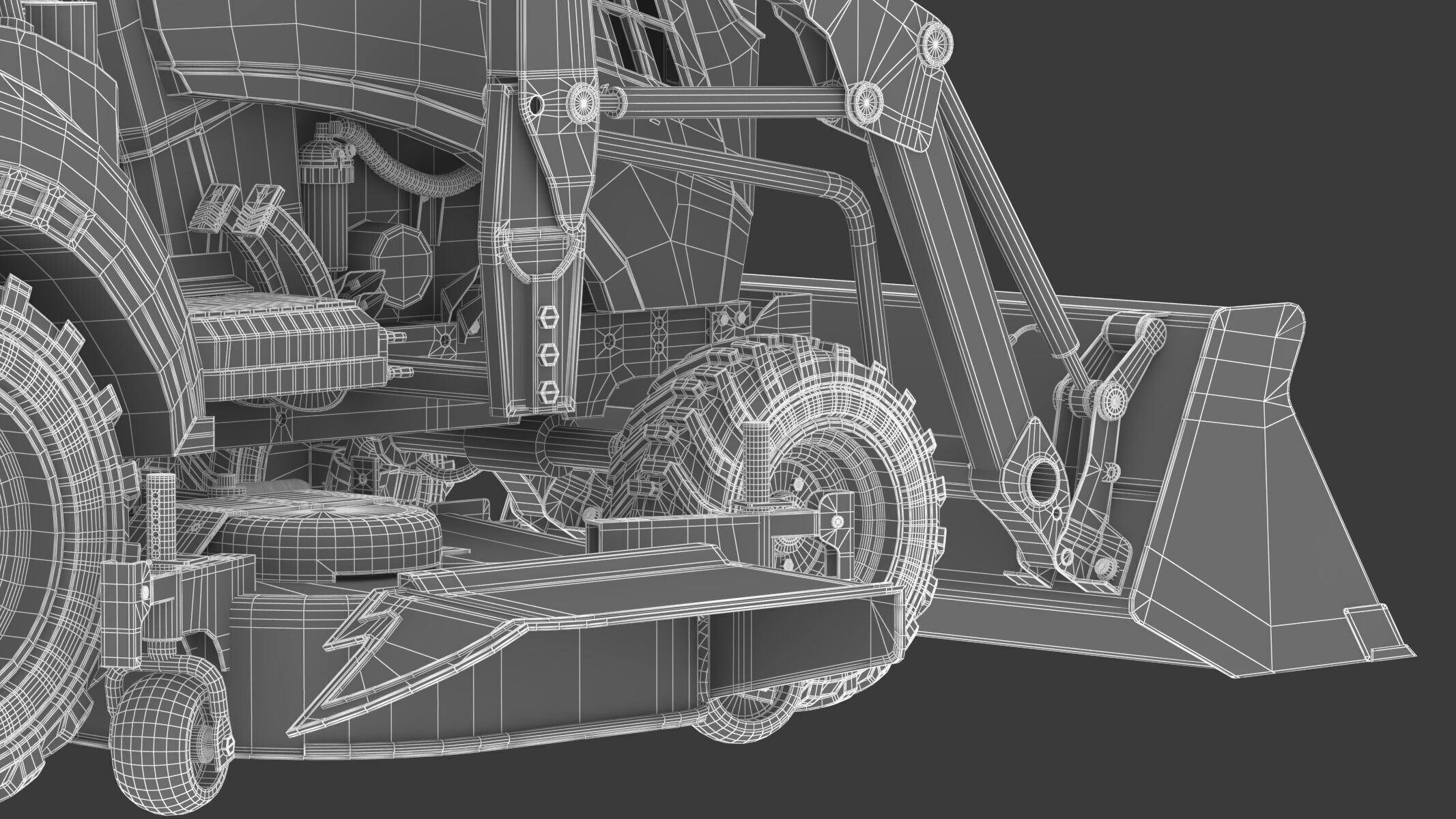 John Deere 1023E Sub-Compact Tractor Full Parts 3D model_34