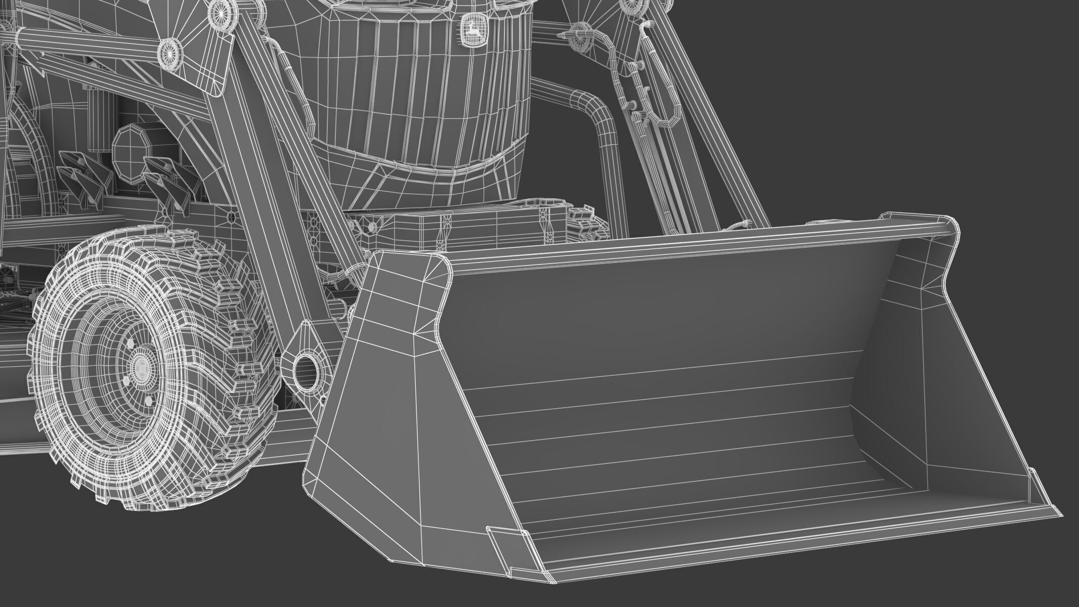 John Deere 1023E Sub-Compact Tractor Full Parts 3D model_32