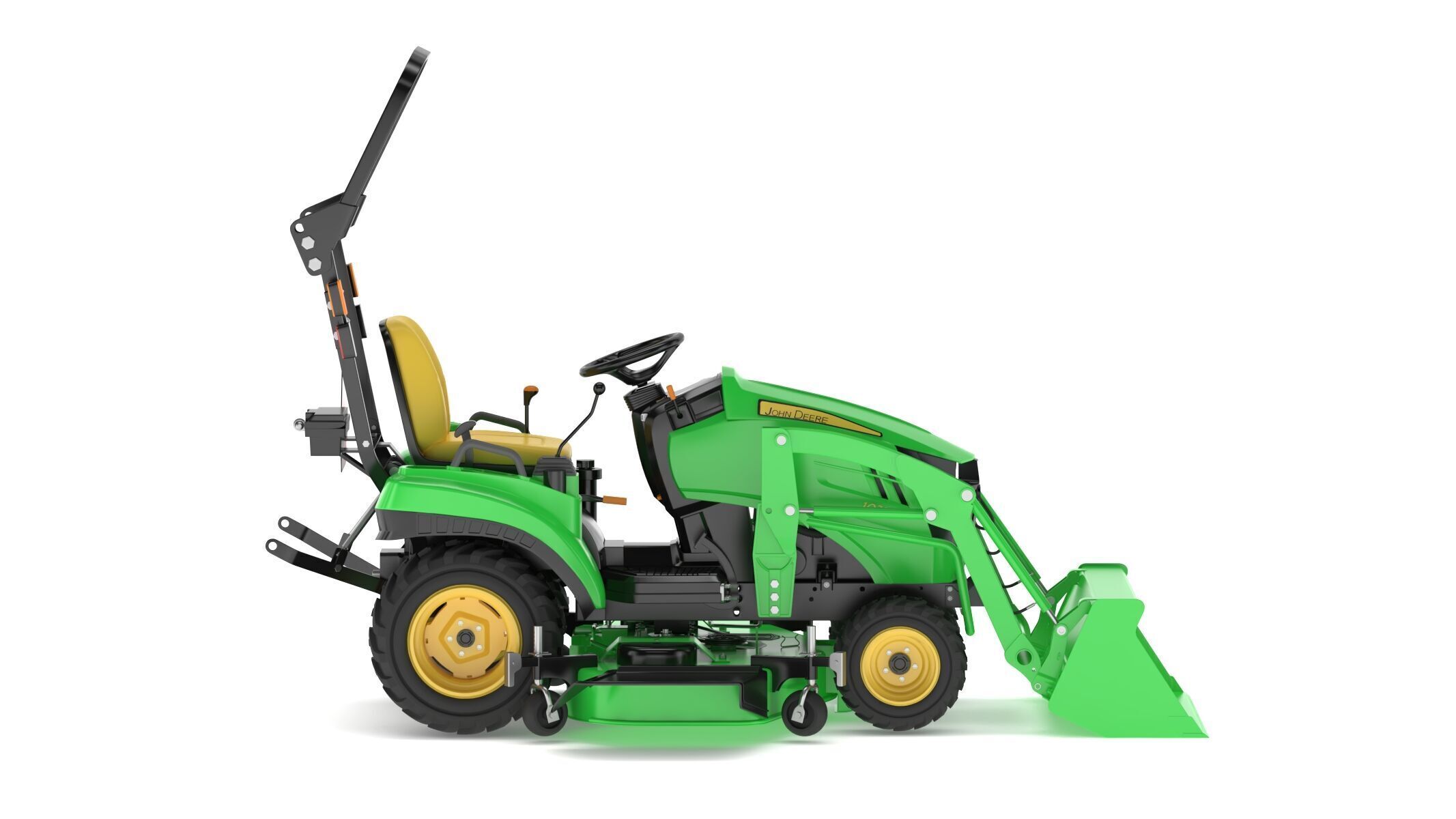 John Deere 1023E Sub-Compact Tractor Full Parts 3D model_3