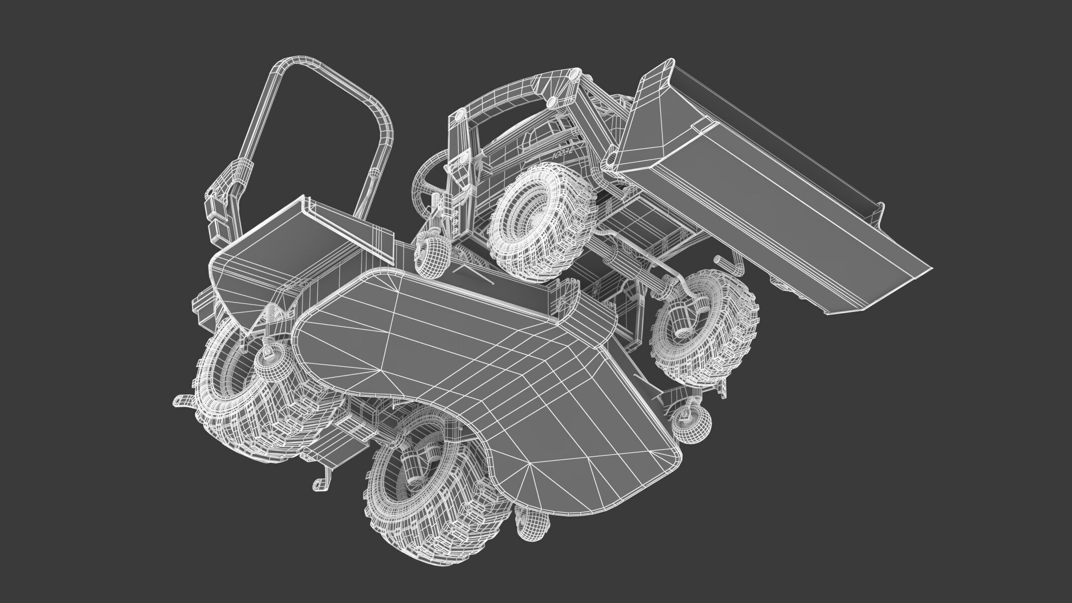 John Deere 1023E Sub-Compact Tractor Full Parts 3D model_29
