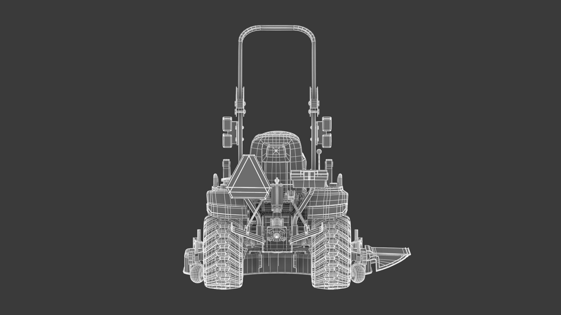 John Deere 1023E Sub-Compact Tractor Full Parts 3D model_25