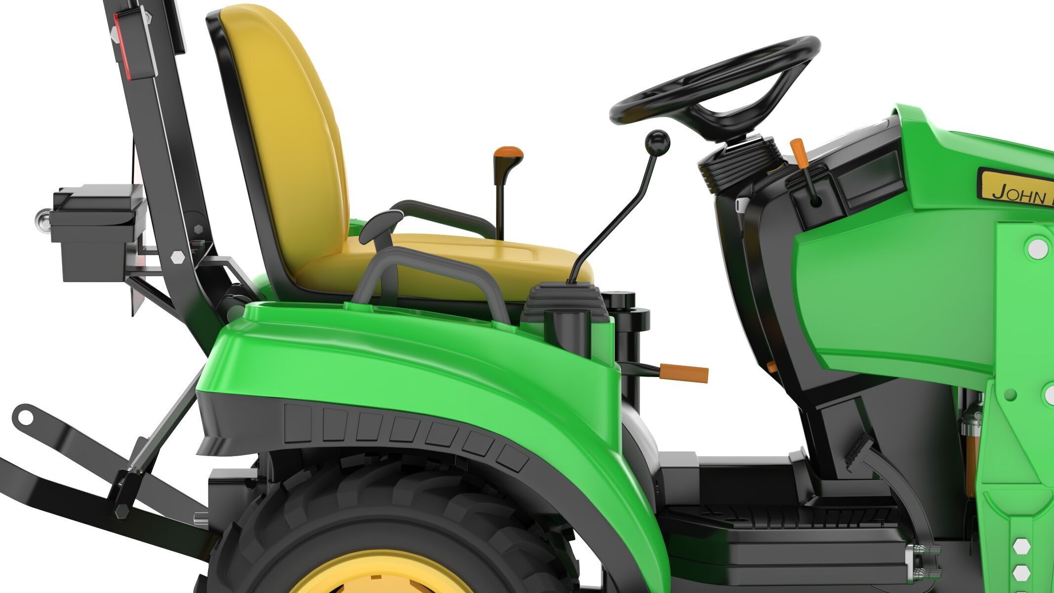 John Deere 1023E Sub-Compact Tractor Full Parts 3D model_13