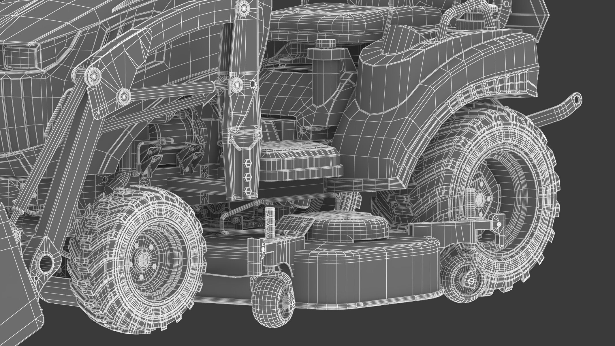 John Deere 1023E Sub-Compact Tractor Full Parts 3D model_30