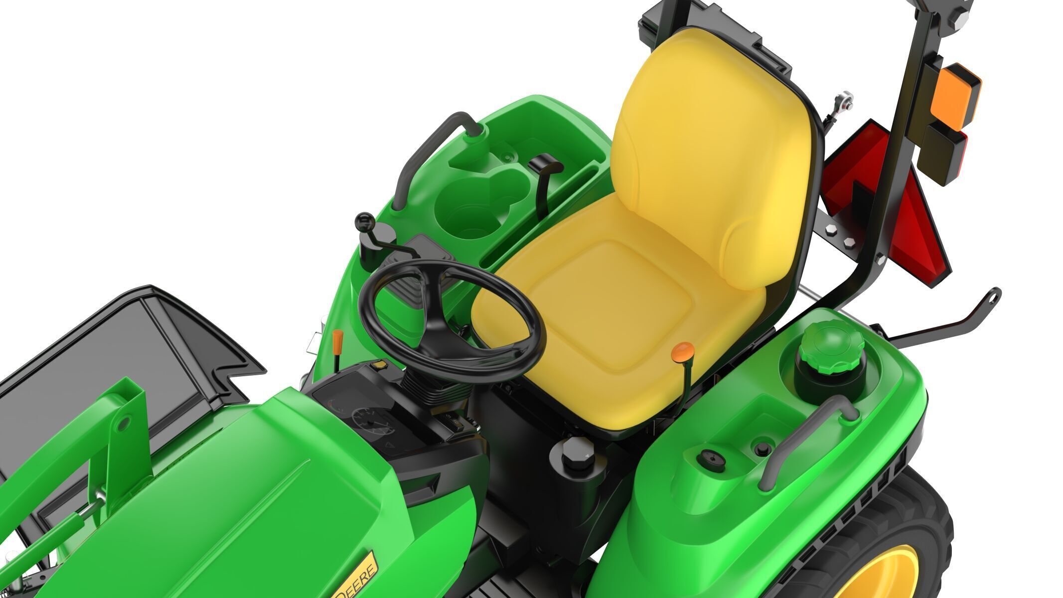 John Deere 1023E Sub-Compact Tractor Full Parts 3D model_18