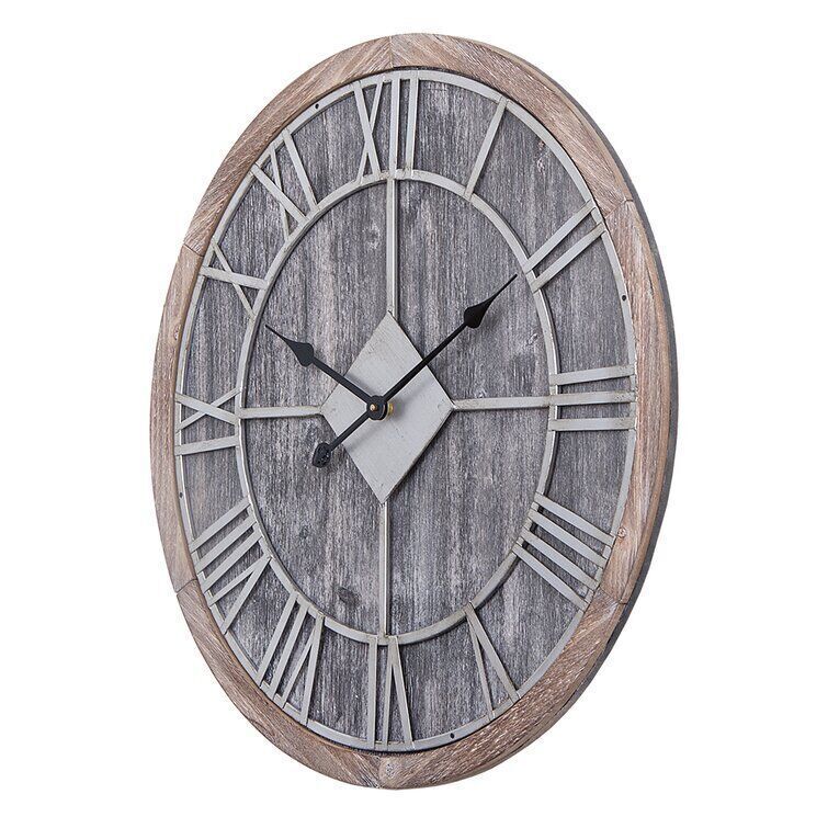 Bernhard Wood Wall Clock 3D model_1