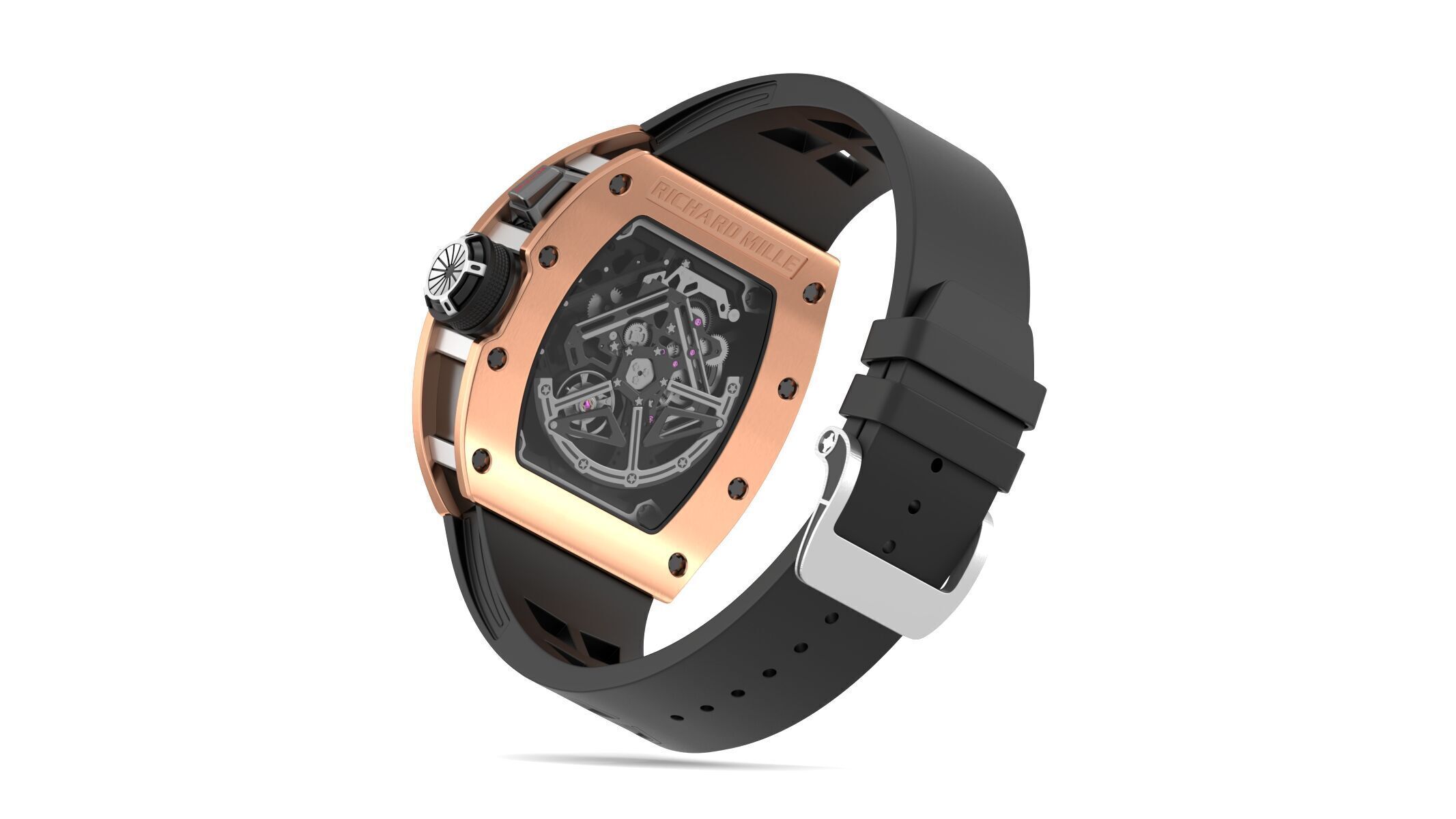 Richard Mille RM 30-01 Luxury Watch 3D model_4