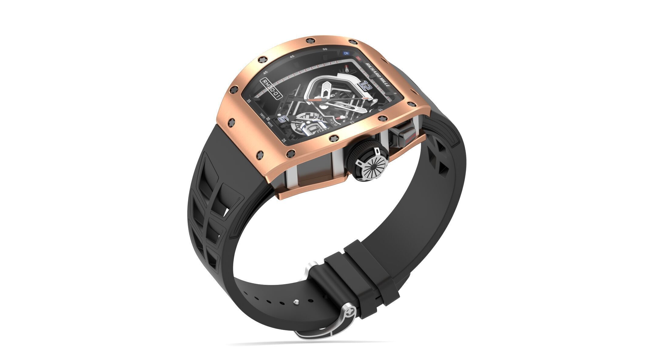 Richard Mille RM 30-01 Luxury Watch 3D model_9