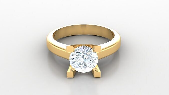 Diamond Women Ring Jewelry SLT 73 3D print model