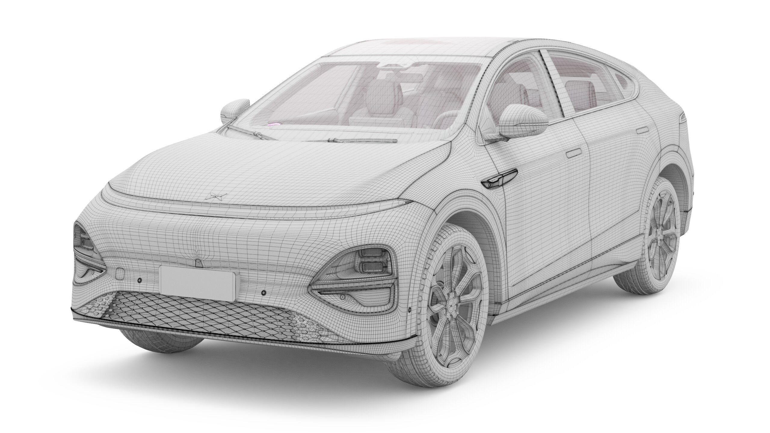 2026 Xpeng G6 with Interior 3D model_16