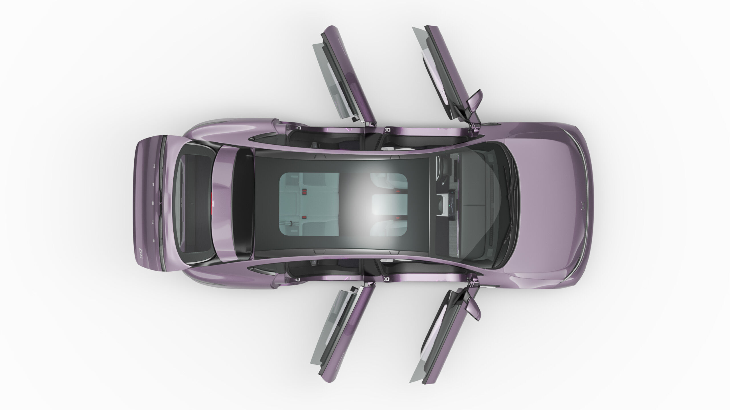 2026 Xpeng G6 with Interior 3D model_10