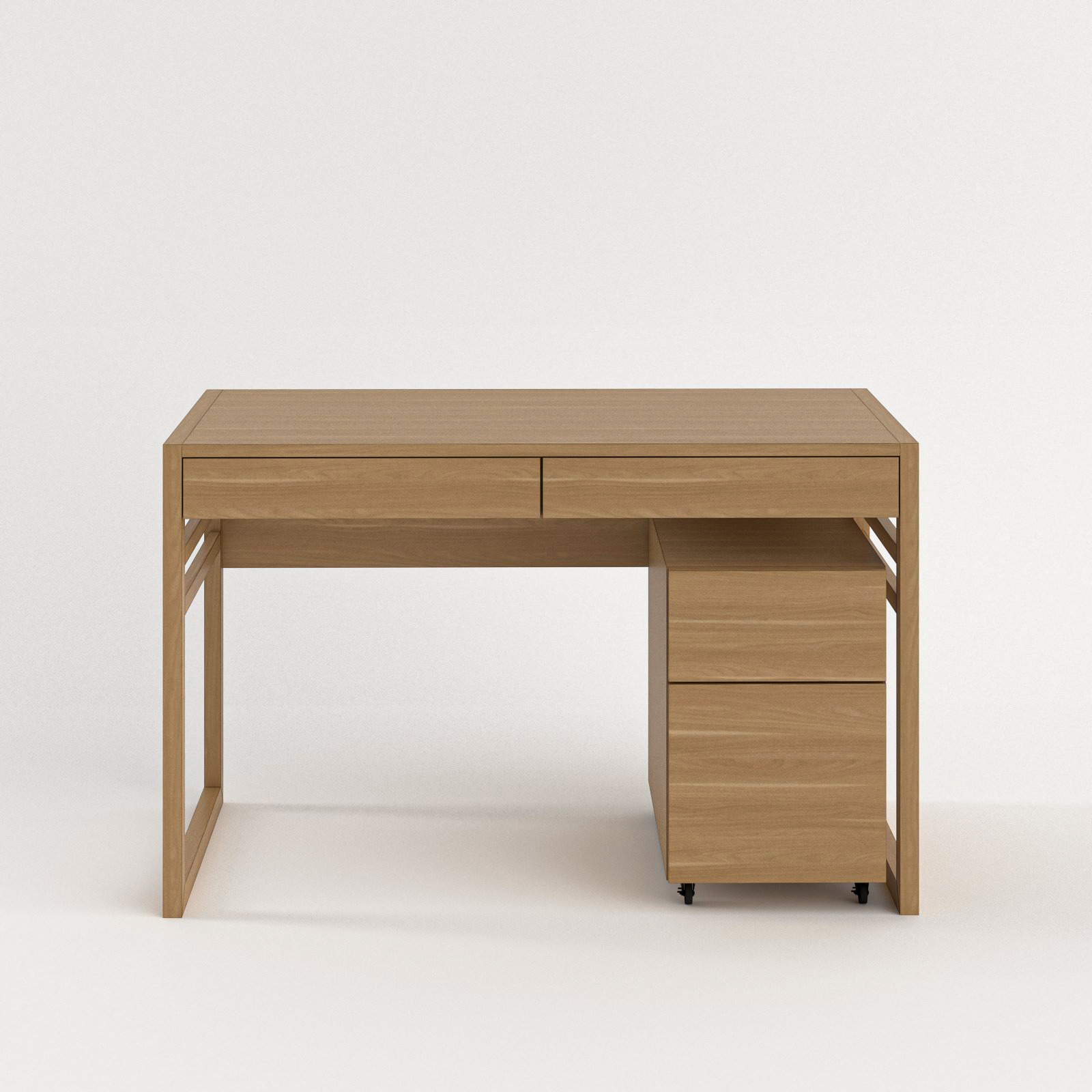 Work Desk Japandi Minimalist Game Ready Low Poly Low-poly 3D model_9