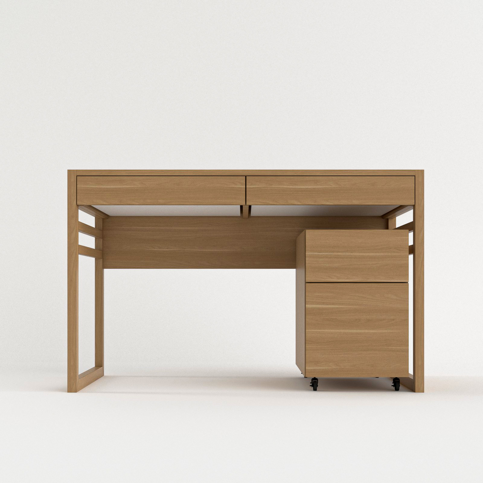 Work Desk Japandi Minimalist Game Ready Low Poly Low-poly 3D model_10