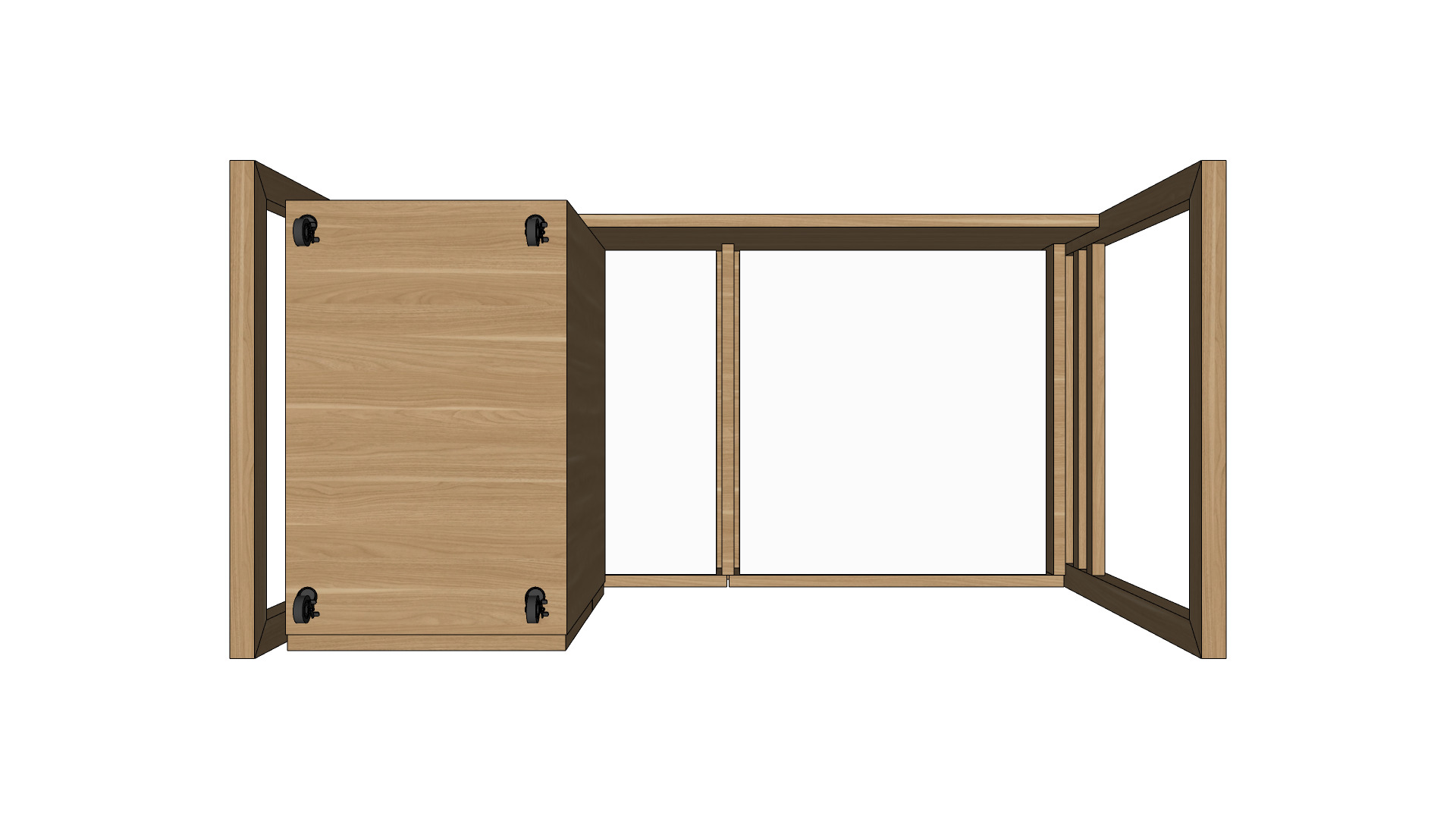 Work Desk Japandi Minimalist Game Ready Low Poly Low-poly 3D model_6