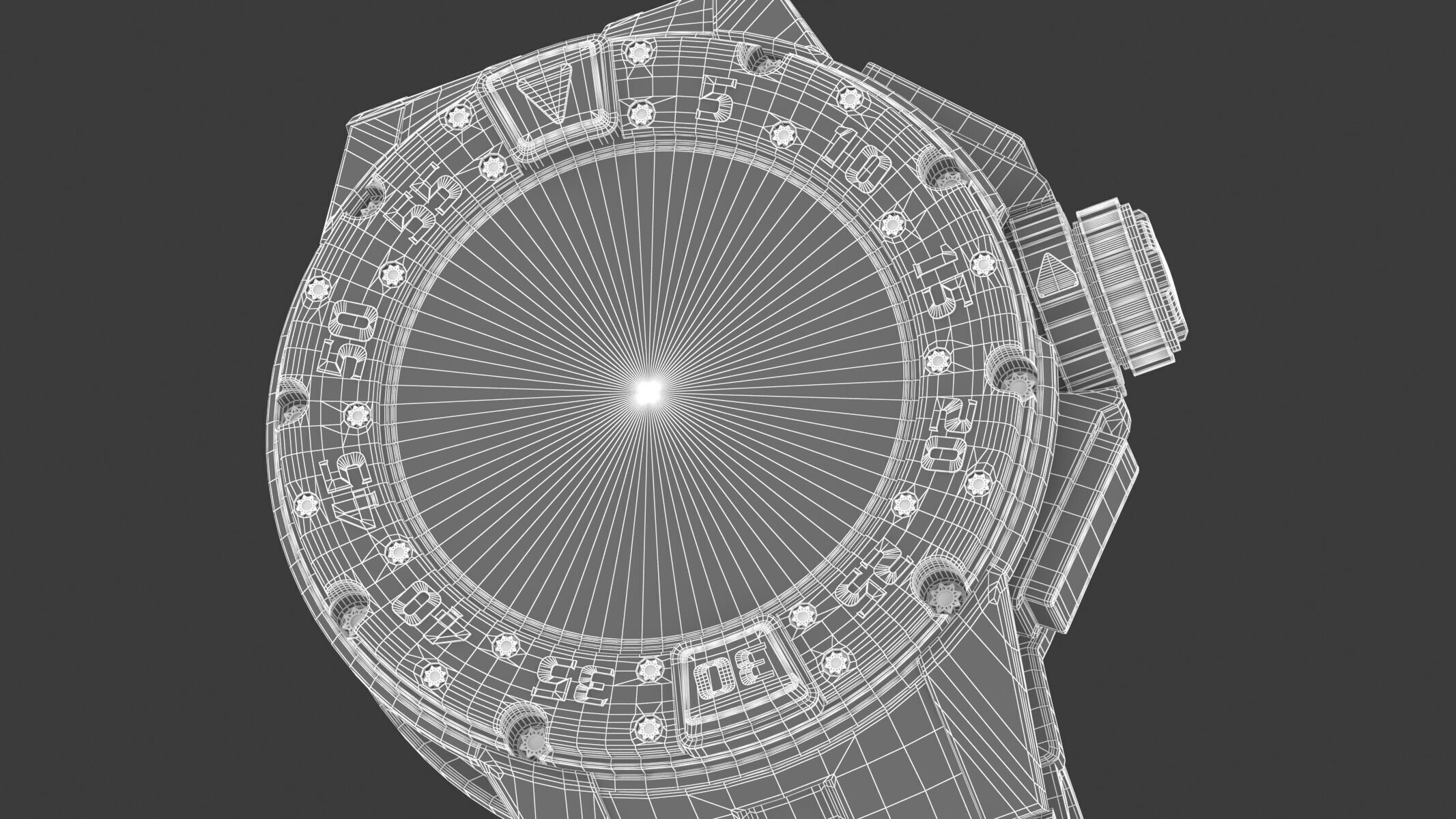 Richard Mille RM 032 Red Luxury Watch 3D model_12