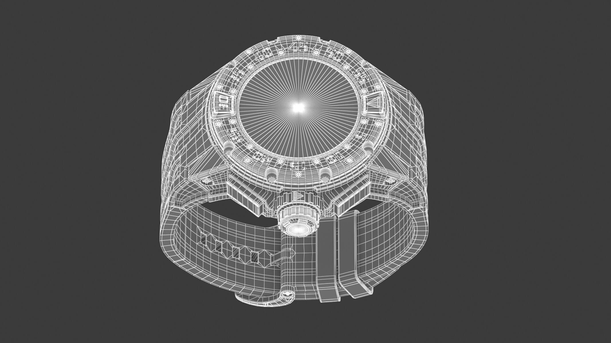 Richard Mille RM 032 Red Luxury Watch 3D model_17