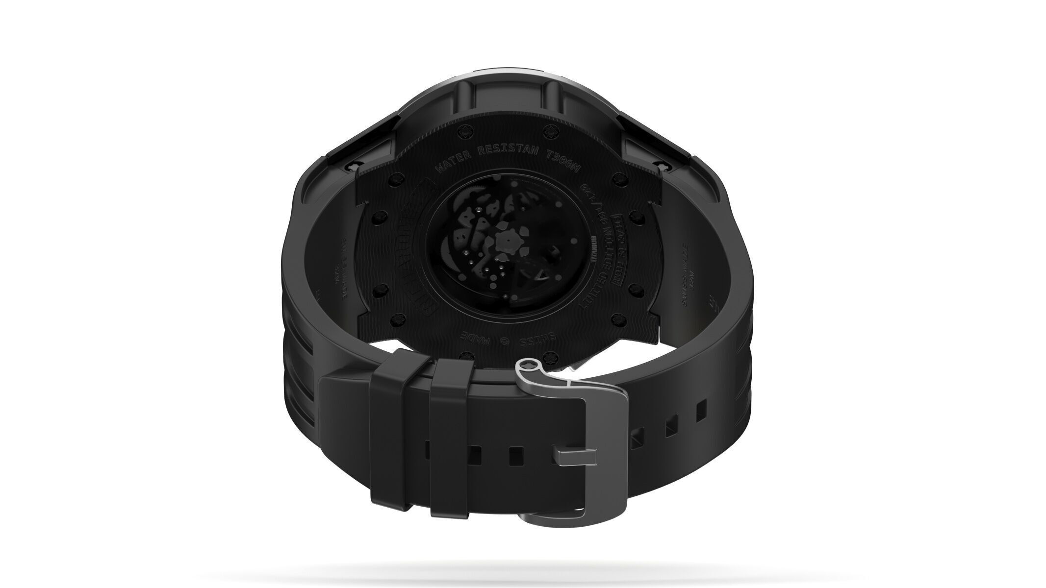 Richard Mille RM 032 Yellow Luxury Watch 3D model_8