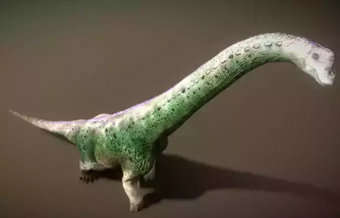 Giraffatitan The Towering Giant of the Jurassic Skies Low-poly 3D model