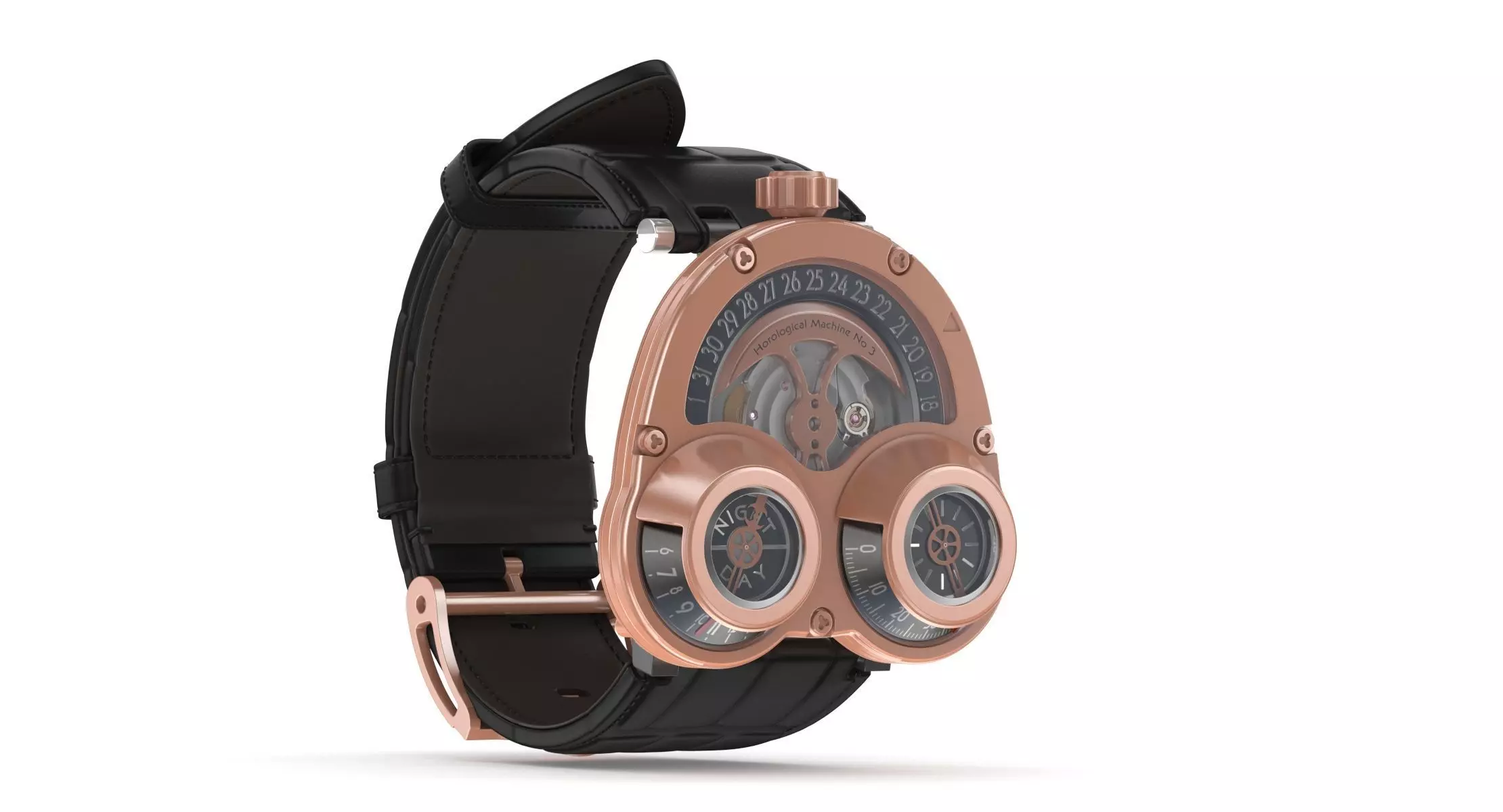 Horological Machine No 3 HM3 Mechanical Watch 3D model