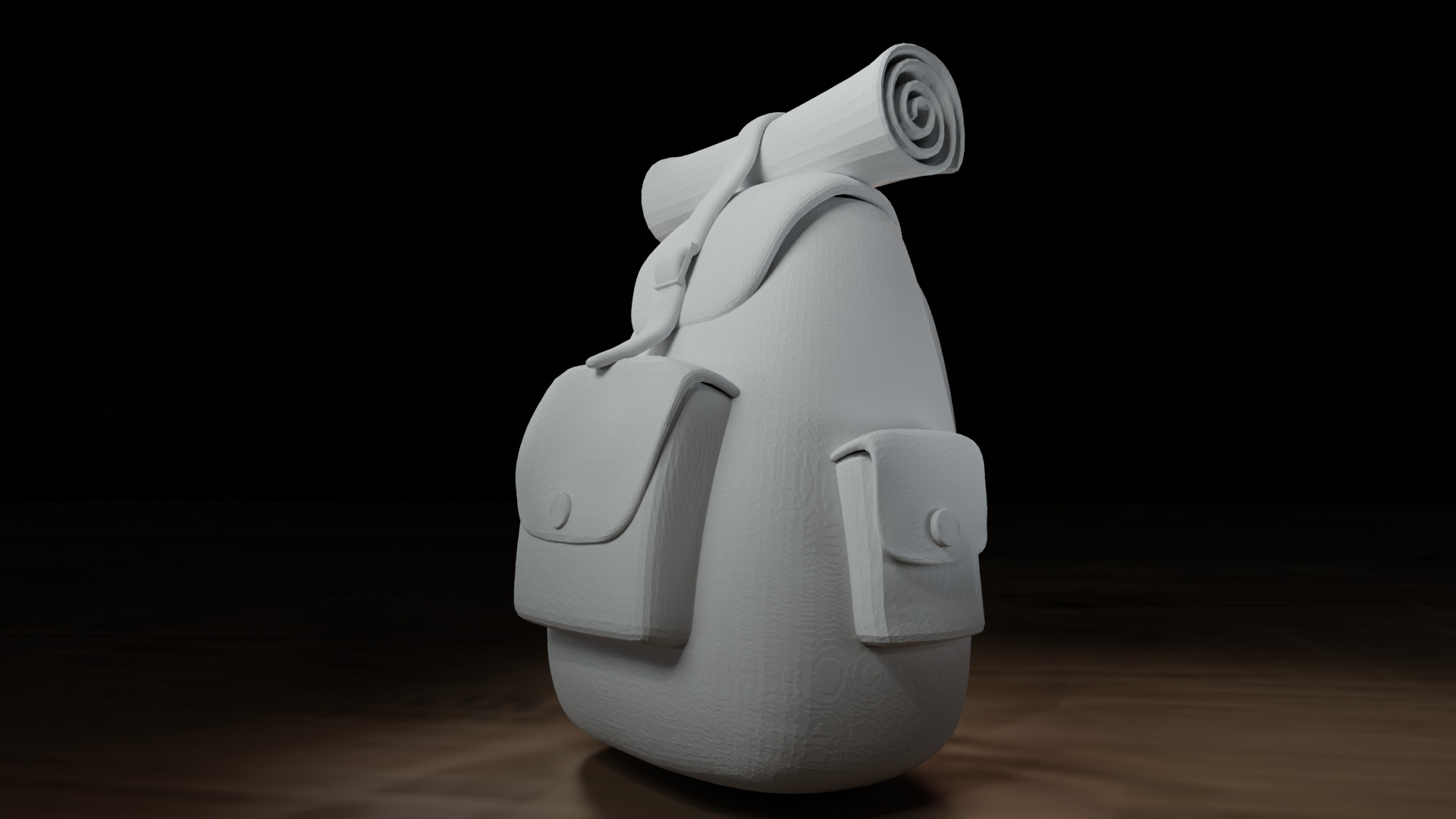 Adventure Backpack 3D Printable STL File Single Piece 100mm Tall 3D print model_4