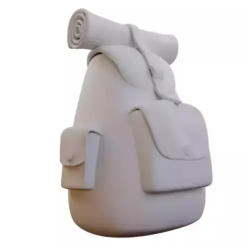 Adventure Backpack 3D Printable STL File Single Piece 100mm Tall 3D print model Adventure Backpack 3D Printable STL File Single Piece 100mm Tall 3D print model