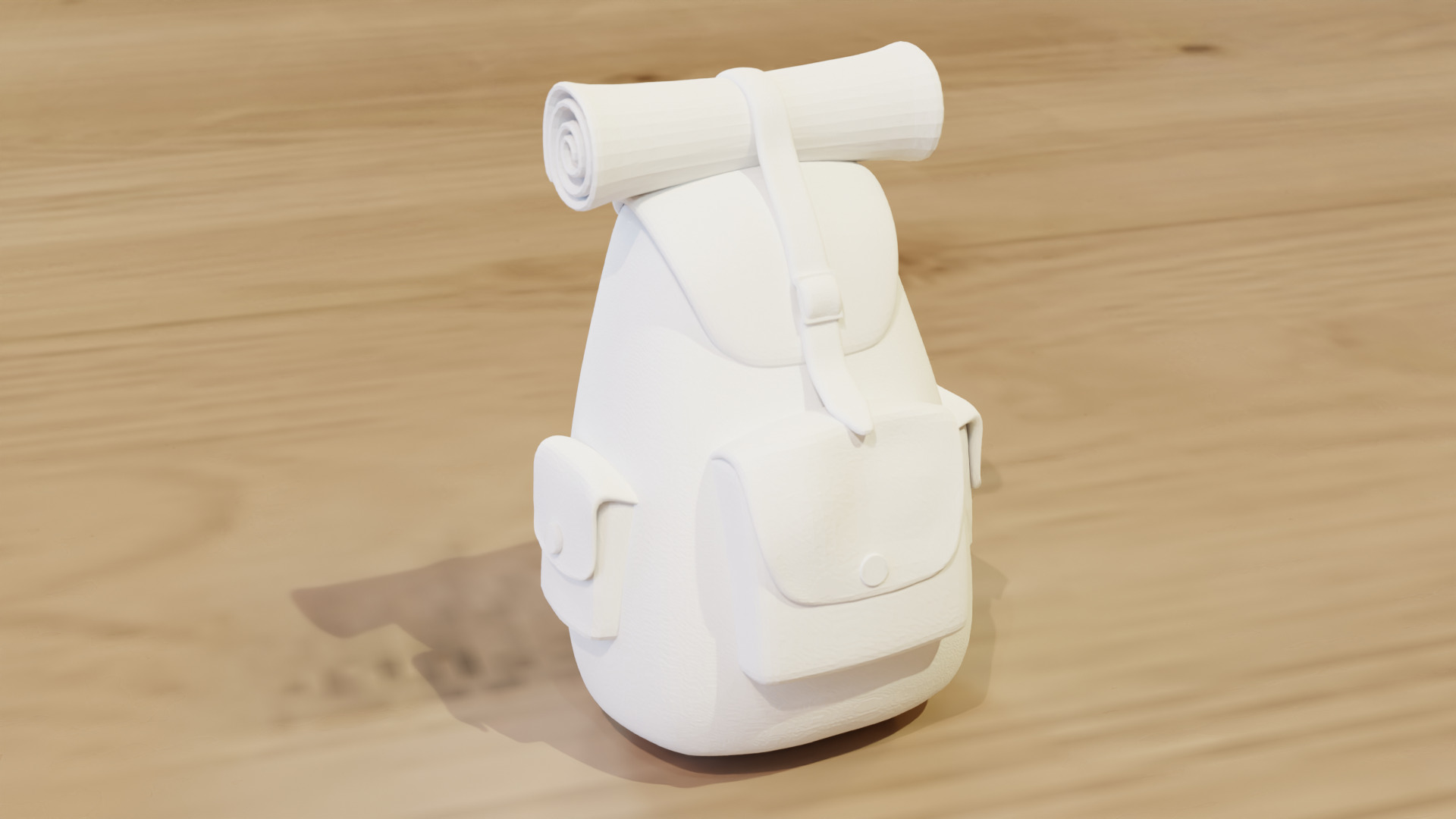 Adventure Backpack 3D Printable STL File Single Piece 100mm Tall 3D print model_5
