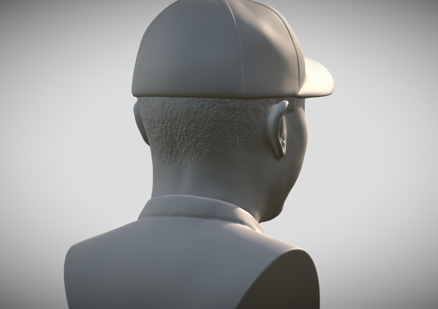 Tiger Woods bust 3D print model_7