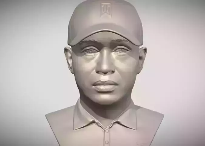 Tiger Woods bust 3D print model
