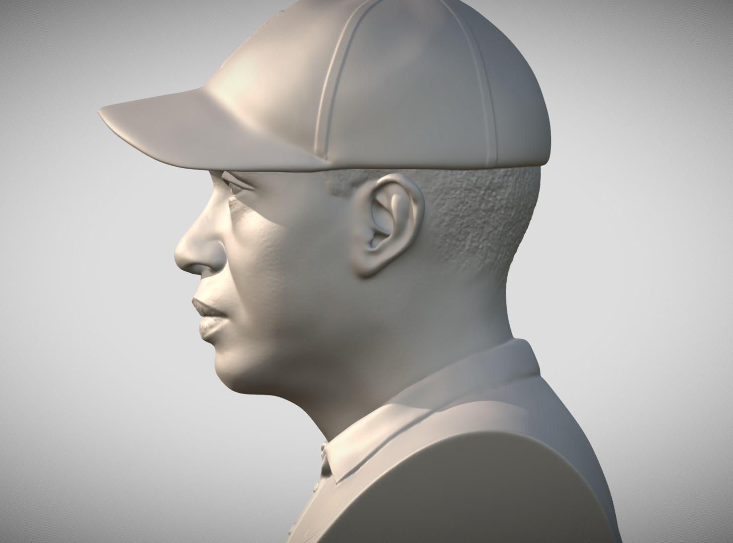 Tiger Woods bust 3D print model_5