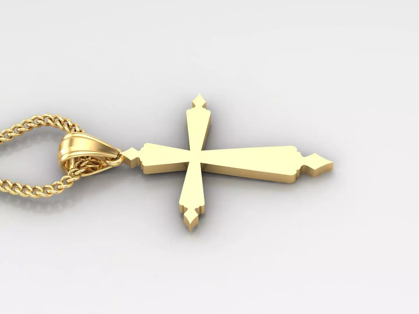 Jesus Christ Cross Pendant 3DM STL 1CP100 3D print model