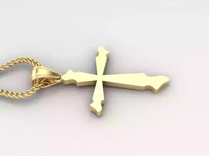 Jesus Christ Cross Pendant 3DM STL 1CP099