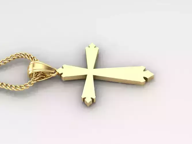 Jesus Christ Cross Pendant 3DM STL 1CP097