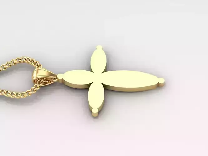 Jesus Christ Cross Pendant 3DM STL 1CP091