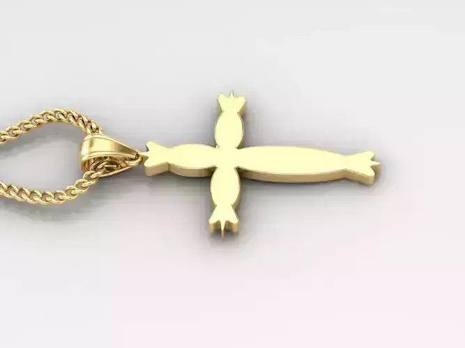 Jesus Christ Cross Pendant 3DM STL 1CP071