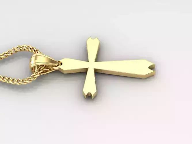 Jesus Christ Cross Pendant 3DM STL 1CP068