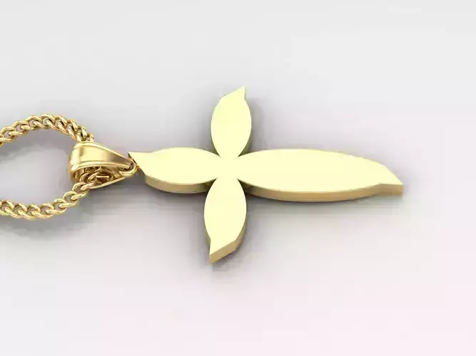 Jesus Christ Cross Pendant 3DM STL 1CP058