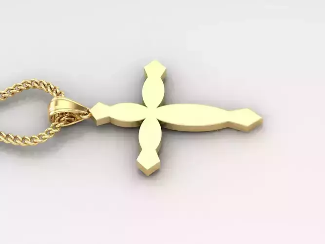 Jesus Christ Cross Pendant 3DM STL 1CP056