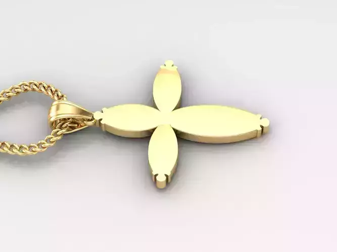 Jesus Christ Cross Pendant 3DM STL 1CP055