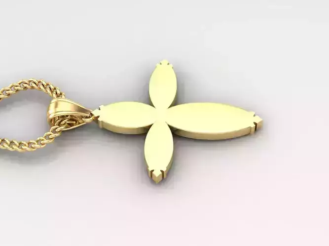 Jesus Christ Cross Pendant 3DM STL 1CP054