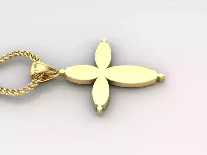 Jesus Christ Cross Pendant 3DM STL 1CP053