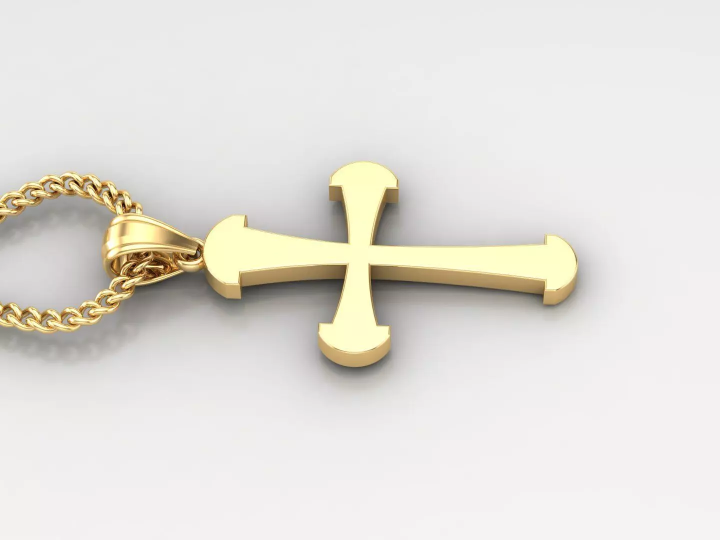 Jesus Christ Cross Pendant 3DM STL 1CP050 3D print model_0